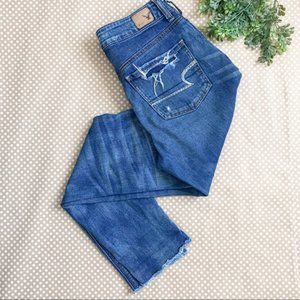 American Eagle Tomgirl Denim Jeans 4 LONG